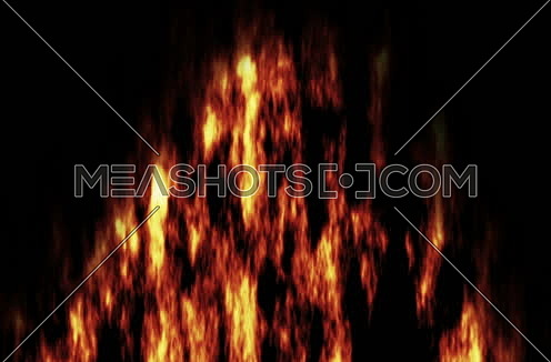 Burning Fire Animation against black Background