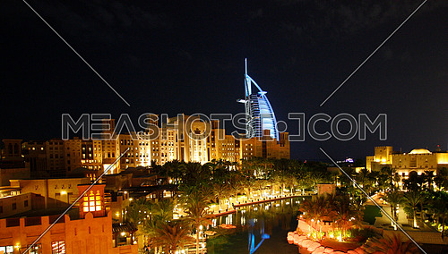Madinat Jumeirah & Burj Al Arab Landmark in Dubai United Arab Emirates