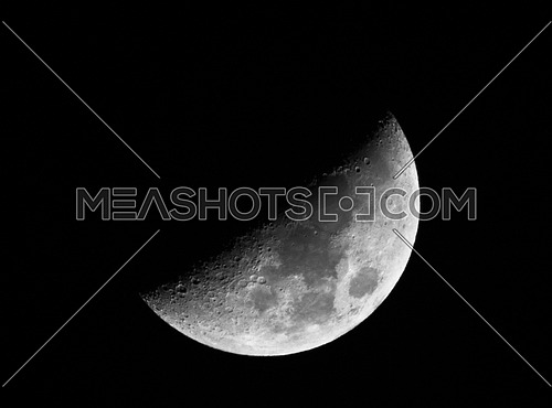 Half Moon Captured with a telescope.