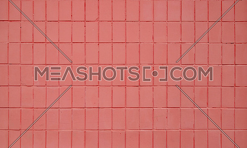Pink painted ceramic tile wall pattern texture background