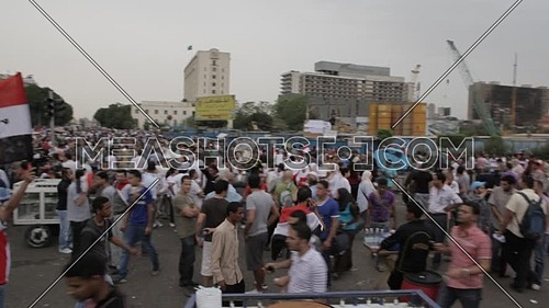 Protesters at Tahrir square in egypt demonstrating against the Supreme Council of the Armed Forces (Second Friday of Anger) - May 2011