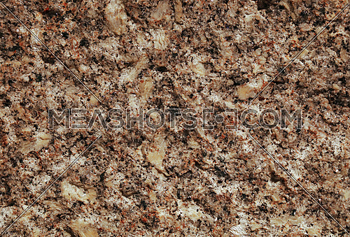 Close up background texture of white and brown granite stone surface