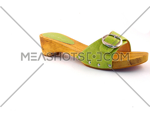 woman shoe for summer and beach isolated on white bacground