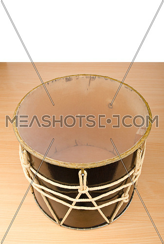 Azeri traditional drum nagara on white