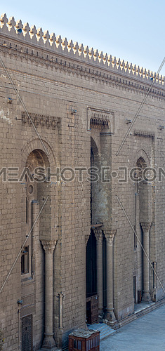Side facade of Al Rifai historical mosque, Cairo, Egypt. View from from Al Rifai Street