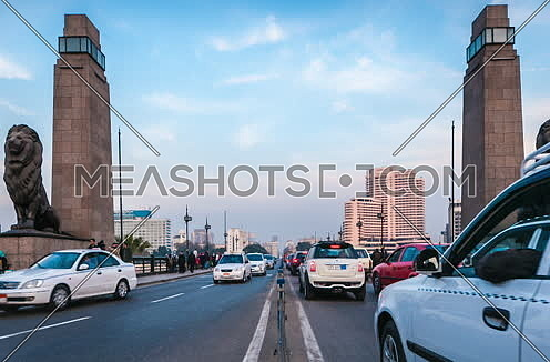 Track Right Shot for Qasr Al Nile Bridge at Day