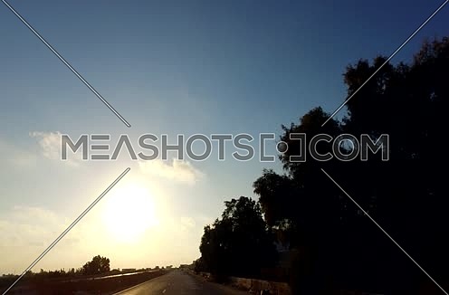 Track Shot for AL Sahel desert road