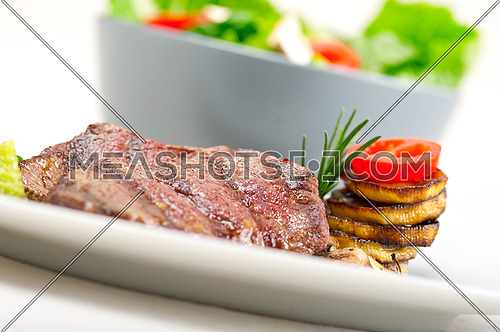 grilled Kobe Miyazaky beef with fresh vegetables