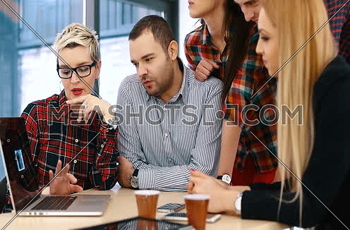 creative business team in a meeting