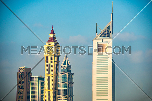 Dubai cityscape emirates tower