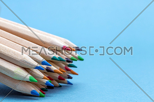 Texture of colored pencils, conceptual image