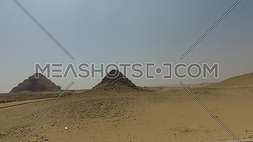 Tracking shot for Saqqara Pyramid in Giza at day.