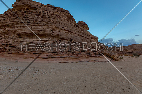 Long shot for Wadi Agarat in Sinai at day