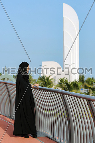 Saudi lady in Nuras square, Jeddah city 2