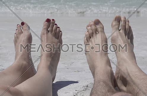 couple feet by the beach