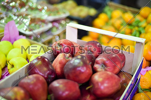 mixed fruit on middle eastern street market