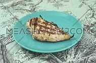 Hot Chicken breast in a plate