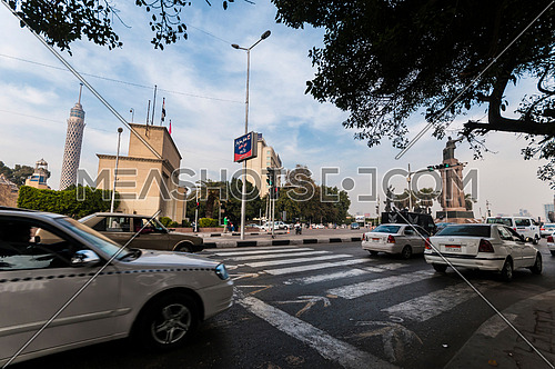 Long shot for Opera Square at Cairo at Day