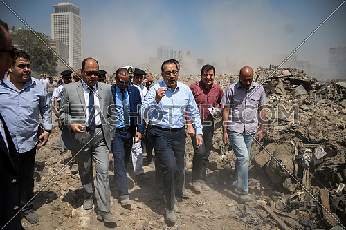 Dr. Mostafa Medbouli housing Minister
 During Evacuation of the 