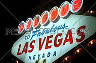 Vegas sign at night