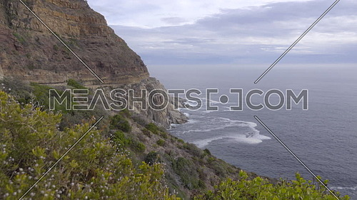 View of the jagged coastline near Hout Bay