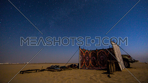 Camping in the desert Egypt