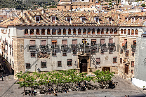 Jaen - Spain, may 2016, 2: The episcopal head office of Jaen, The Episcopal Palace is constructed on a building of the XVth century reformed in the year 1980, take in Jaen, Spain
