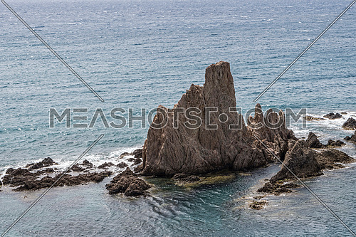 Las Sirenas in the Cabo de Gata-Nijar Natural Park, Take in Almeria, Andalusia,  South-eastern corner of Spain