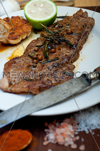 roasted grilled ribeye beef steak