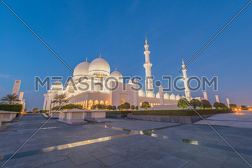 Sheikh Zayed grand Mosque In Abu Dhabi UAE