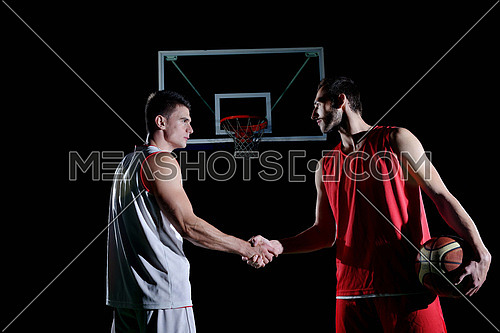 basketball game sport player in action isolated on black background