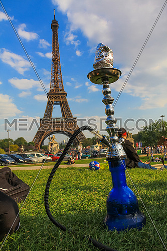 Shisha in front of Eiffel Tower in Paris