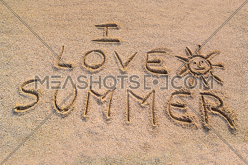 In the picture the writing on the sand \