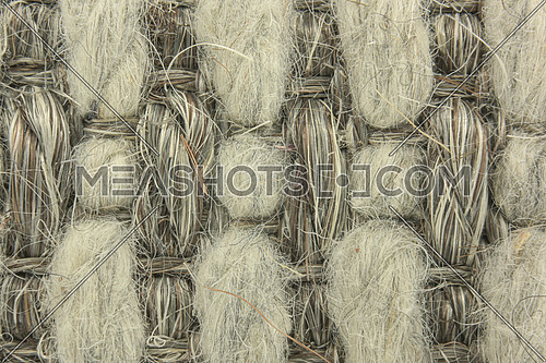Brown strands of twine macro background image